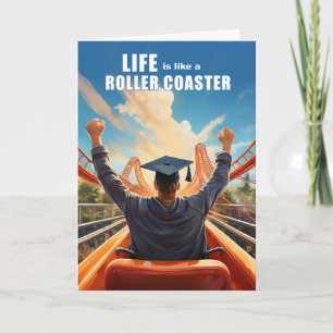 Afstuderen Gefeliciteerd Rollercoaster Grappig The Kaart