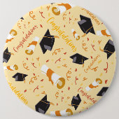 Afstuderen gefeliciteerd ronde button 6,0 cm (Voorkant)