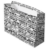 Afstuderen gefeliciteerd School Groot Cadeauzakje (Achterkant Gekanteld)