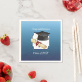 Afstuderen gefeliciteerd servet (Insitu)