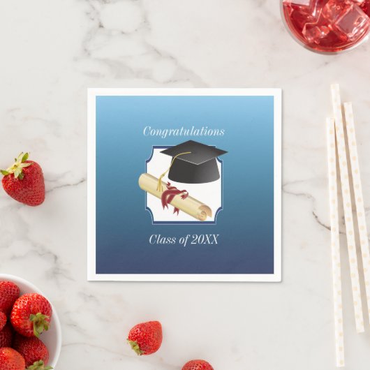 Afstuderen gefeliciteerd servet (Insitu)