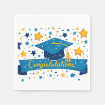 Afstuderen gefeliciteerd servetten