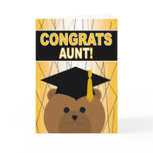Afstuderen gefeliciteerd tante!
