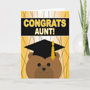 Afstuderen gefeliciteerd tante! kaart