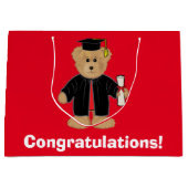 Afstuderen gefeliciteerd Teddy Bear Large Cadeautasje (Voorkant)