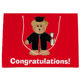 Afstuderen gefeliciteerd Teddy Bear Large Cadeautasje
