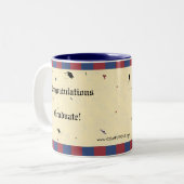 Afstuderen - Gefeliciteerd Tweekleurige Koffiemok (Voorkant links)