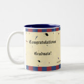 Afstuderen - Gefeliciteerd Tweekleurige Koffiemok (Links)