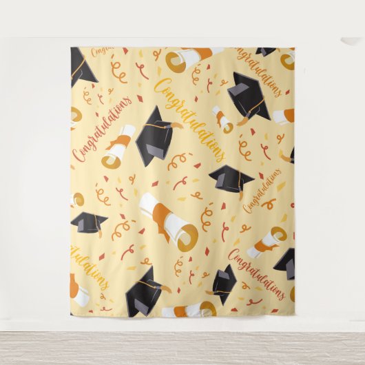 Afstuderen gefeliciteerd wandkleed (Voorkant)