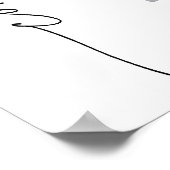 Afstuderen Gefeliciteerd Welkomstbord Poster (Hoek)