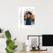 Afstuderen Gefeliciteerd Welkomstbord Poster (Thuiskantoor)