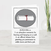 Afstuderen Gefeliciteerd Wenskaart Kaart (Voorkant)