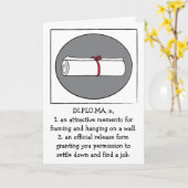 Afstuderen Gefeliciteerd Wenskaart Kaart (Gele Bloem)