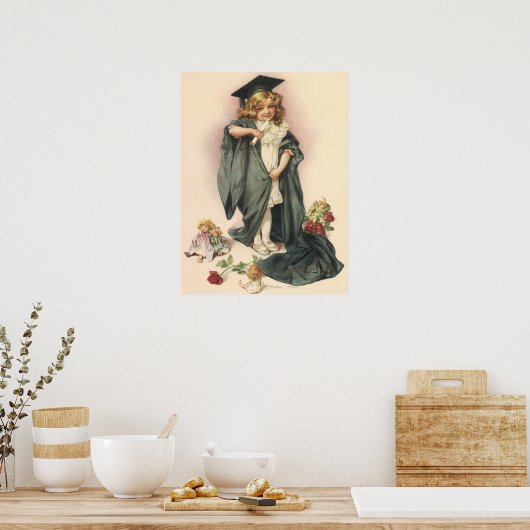  Afstuderen, gefeliciteerde collega's! Poster (Keuken)