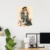 Afstuderen, gefeliciteerde collega's! Poster (Thuiskantoor)