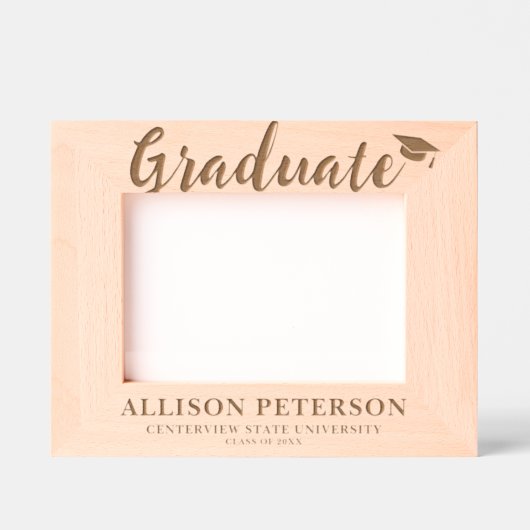 Afstuderen Gegraveerde Lijstjes (Voorkant)