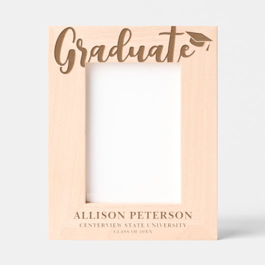 Afstuderen Gegraveerde Lijstjes (Voorkant)