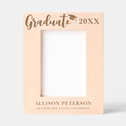 Afstuderen Gegraveerde Lijstjes (Voorkant)