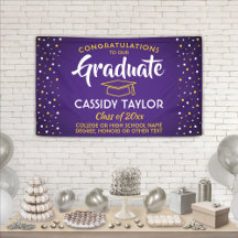 Afstuderen Geheel Confetti Paars Geel Geel Goud