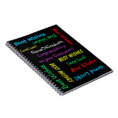 Afstuderen Geheugenboek, LEUK Album, Zwart Notitieboek (Rechterzijde)