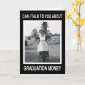 Afstuderen geld - GRAPPIG Kaart (Gele Bloem)