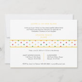 Afstuderen gele pokadots Afstuderen 2 foto's Aankondiging (Achterkant)