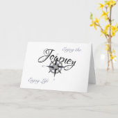 Afstuderen - Geniet van de reis-Geniet van een lev Kaart (Gele Bloem)