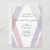 Afstuderen Geo Lijst Blush Roze Lila Kaart (Achterkant)