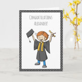 Afstuderen - Gepersonaliseerd Afstuderen Kaart (Gele Bloem)