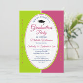 AFSTUDEREN Gepersonaliseerd Christelijk roze groen Kaart (Staand voorkant)