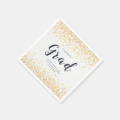 Afstuderen gepersonaliseerd elegant servet (Hoek)