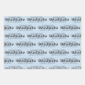 Afstuderen gepersonaliseerd script Modern Inpakpapier Vel (Voorkant)