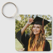 Afstuderen gepersonaliseerde Afstuderen foto Sleutelhanger (Voorkant)