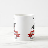 Afstuderen Gepersonaliseerde Drinkware Maroon en Z Koffiemok (Center)