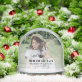 Afstuderen gepersonaliseerde foto cadeau idee sneeuwbol (Kerstmis)