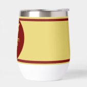 Afstuderen Gepersonaliseerde Maroon en Goud Pet (Links)