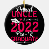 Afstuderen geperste oom van een 2022-pre-k Afstude Keramisch Ornament (Achterkant)