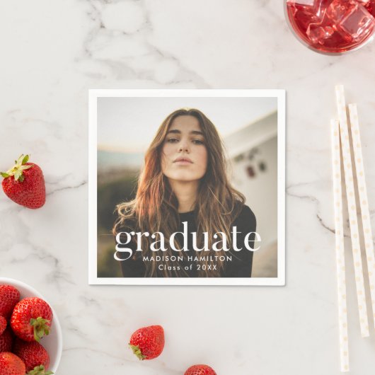 Afstuderen geraffineerde foto servet (Insitu)