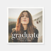 Afstuderen geraffineerde foto servet (Voorkant)