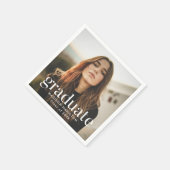 Afstuderen geraffineerde foto servet (Hoek)