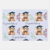 afstuderen geschenk afstudeerders party schattig b inpakpapier vel (Voorkant 2)