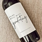 afstuderen geschenken 2024 wijn etiket