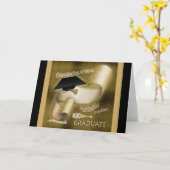 Afstuderen Geschenken mannen Vrouwen Elegant Kaart (Gele Bloem)