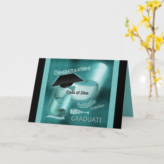 Afstuderen Geschenken mannen Vrouwen Elegant Kaart (Gele Bloem)