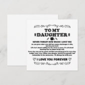 Afstuderen Geschenken voor Dochter 2024 Inspireren Kaart (Voorkant / Achterkant)