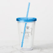 Afstuderen geschenken voor haar, Afstuderen Tumble Acryl Drinkbeker (Achterkant)