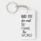 Afstuderen geschenken voor haar, Klasse van 2025 K Sleutelhanger (Voorkant)