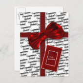 Afstuderen geschenken voor mannen en vrouwen begro aankondigingskaart (Voorkant / Achterkant)