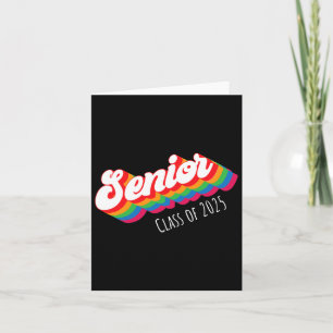 Afstuderen geschenken voor senior 2025 Shirt Retro Kaart