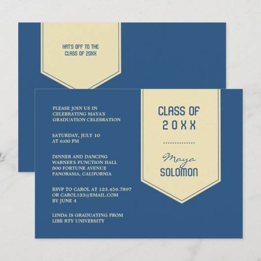 Afstuderen gestolen kaart (Voorkant / Achterkant)